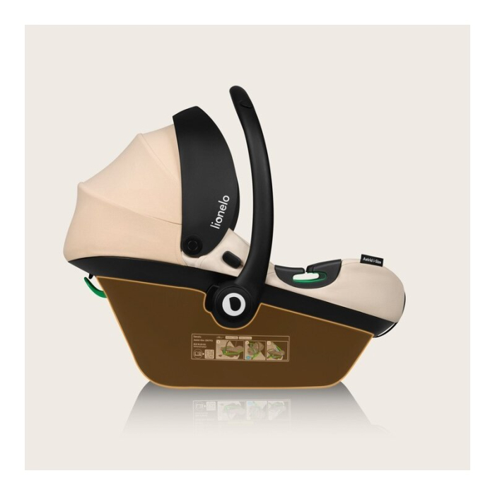 Scoica auto, Lionelo, i-Size Astrid, Include baza Isofix, 0-13 Kg, 40-87 cm, Testat ADAC, Bej [28]