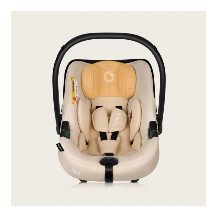 Scoica auto, Lionelo, i-Size Astrid, Include baza Isofix, 0-13 Kg, 40-87 cm, Testat ADAC, Bej [22]