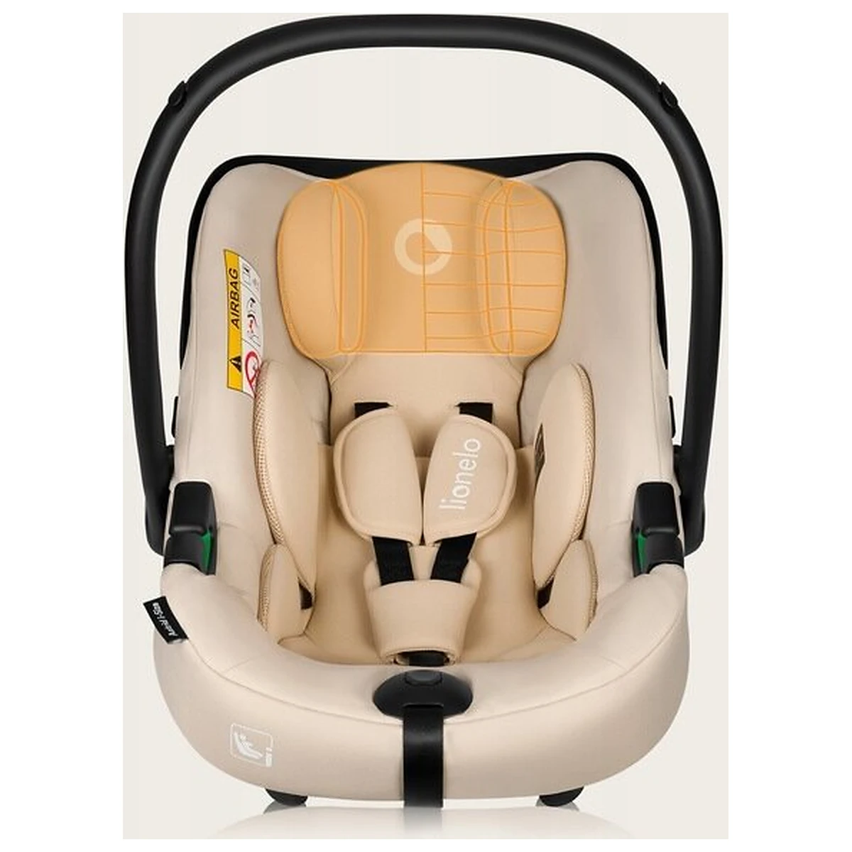 Scoica auto, Lionelo, i-Size Astrid, Include baza Isofix, 0-13 Kg, 40-87 cm, Testat ADAC, Bej [22]