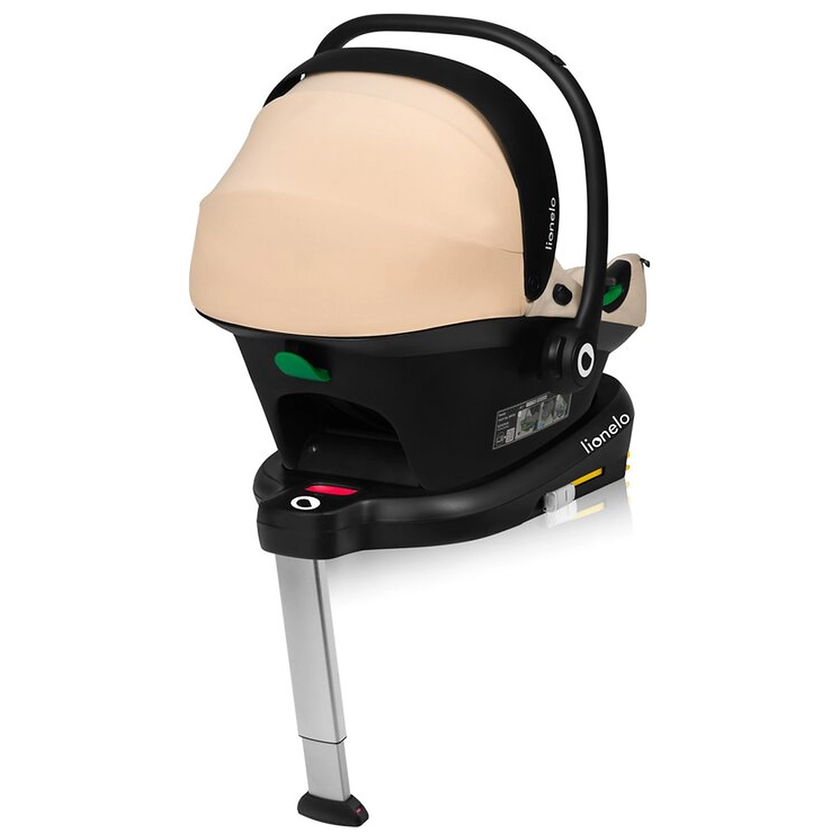 Scoica auto, Lionelo, i-Size Astrid, Include baza Isofix, 0-13 Kg, 40-87 cm, Testat ADAC, Bej [13]
