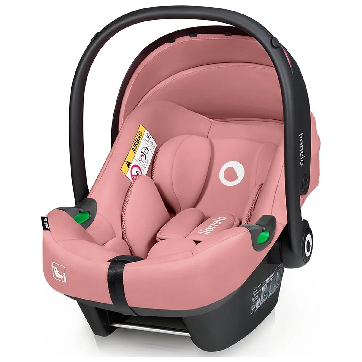 Scoica auto, Lionelo, i-Size Astrid, Include baza Isofix, 0-13 Kg, 40-87 cm, Testat ADAC, Roz [9]