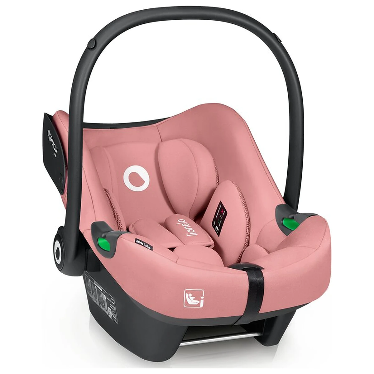 Scoica auto, Lionelo, i-Size Astrid, Include baza Isofix, 0-13 Kg, 40-87 cm, Testat ADAC, Roz [10]