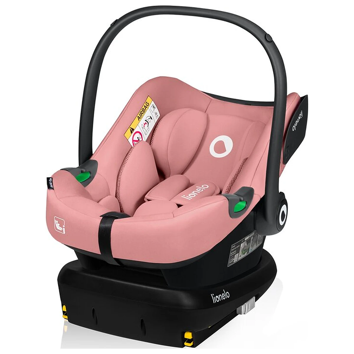 Scoica auto, Lionelo, i-Size Astrid, Include baza Isofix, 0-13 Kg, 40-87 cm, Testat ADAC, Roz [5]