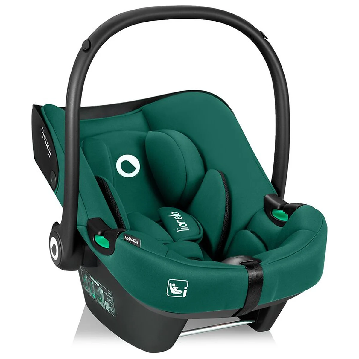 Scoica auto, Lionelo, i-Size Astrid, Include baza Isofix, 0-13 Kg, 40-87 cm, Testat ADAC, Verde [9]
