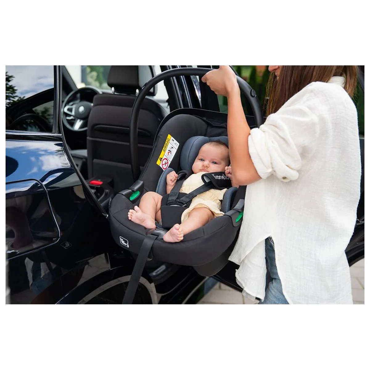 Scoica auto, Lionelo, i-Size Astrid, Include baza Isofix, 0-13 Kg, 40-87 cm, Testat ADAC, Verde [18]
