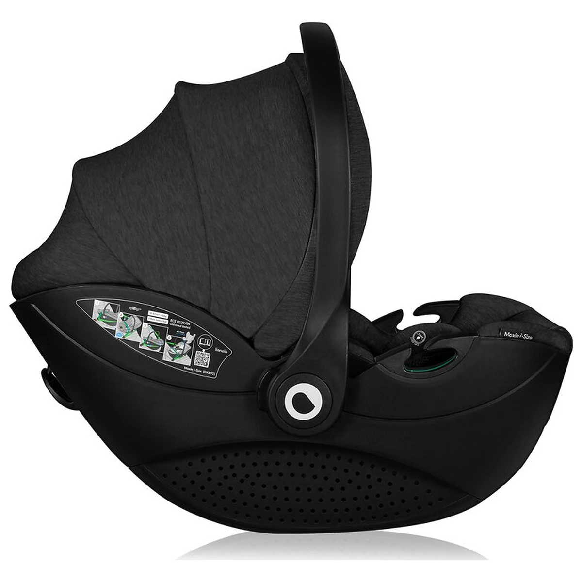 Scoica auto, Lionelo, Moxie, i-Size, 40-87 cm, Tetiera reglabila, intarita cu spuma de memorie, Carcasa ventilata, Din [3]