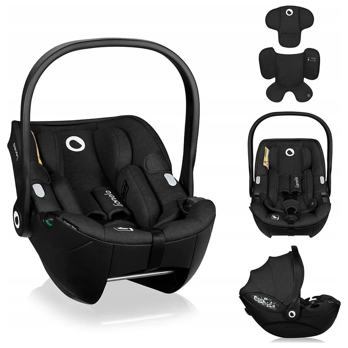 Scoica auto, Lionelo, Moxie, i-Size, 40-87 cm, Tetiera reglabila, intarita cu spuma de memorie, Carcasa ventilata, Din [5]