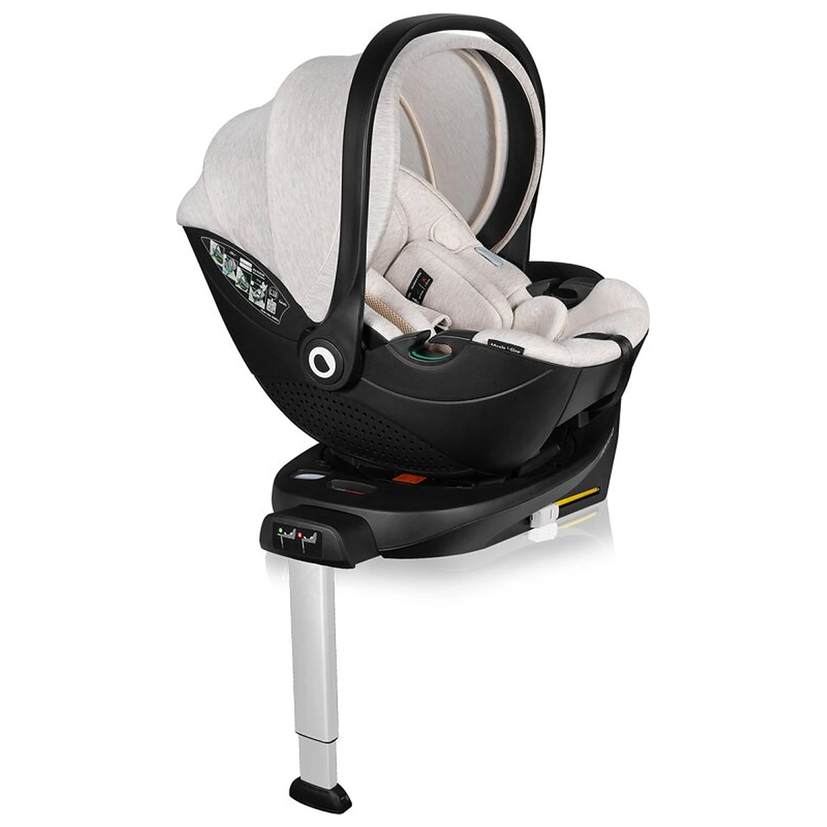 Scoica auto, Lionelo, Moxie, i-Size, Include baza rotativa 360 cu picior de fixare, 40-87 cm, Tetiera reglabila, [22]