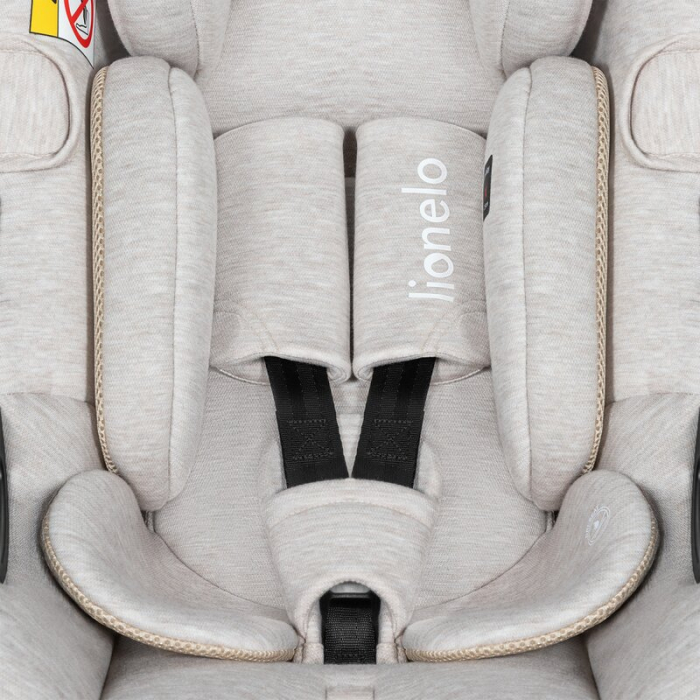 Scoica auto, Lionelo, Moxie, i-Size, Include baza rotativa 360 cu picior de fixare, 40-87 cm, Tetiera reglabila, intarita cu spuma de memorie, Carcasa ventilata, Din bambus, Protectie avansata, Confor [13]