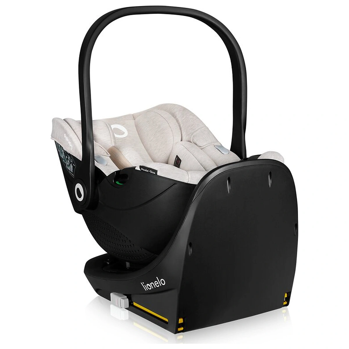 Scoica auto, Lionelo, Moxie, i-Size, Include baza rotativa 360 cu picior de fixare, 40-87 cm, Tetiera reglabila, [16]