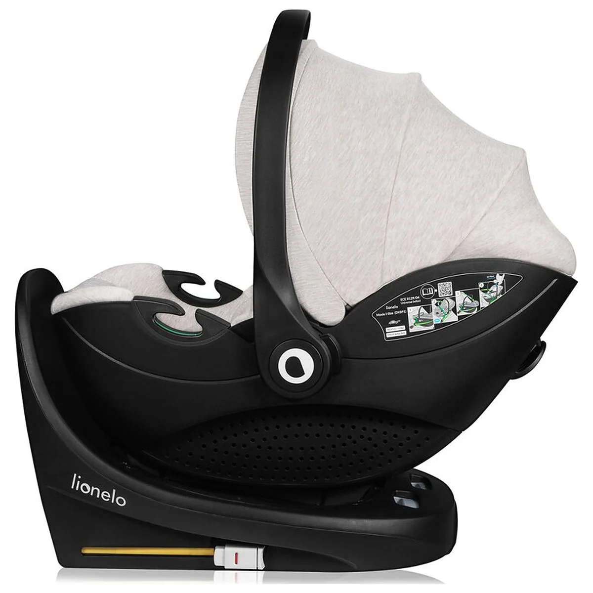 Scoica auto, Lionelo, Moxie, i-Size, Include baza rotativa 360 cu picior de fixare, 40-87 cm, Tetiera reglabila, [17]