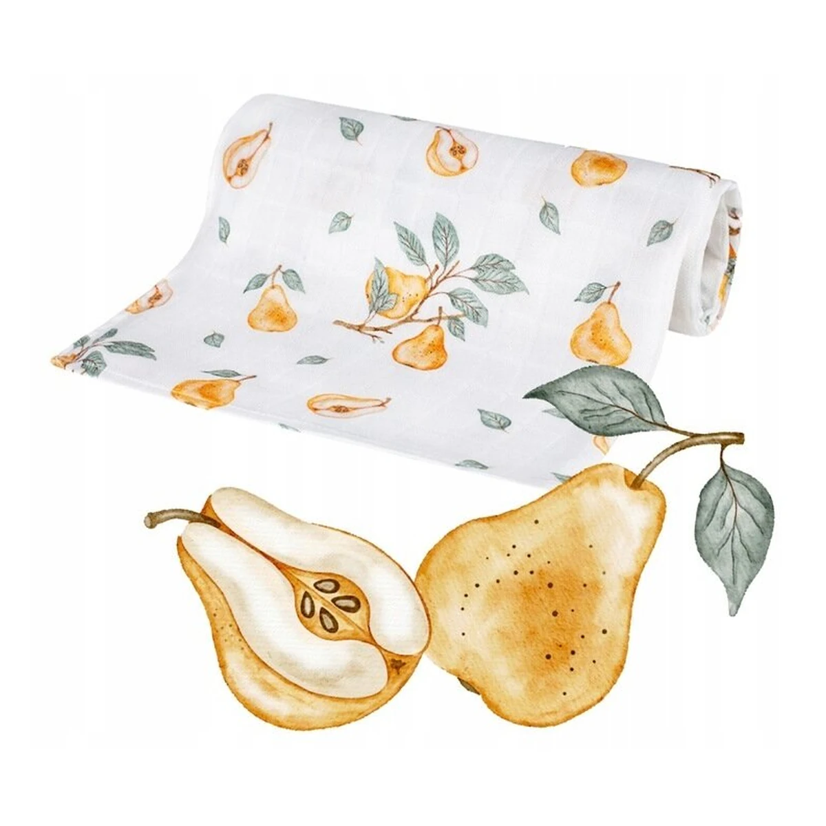 Scutec din bambus, Bocioland, Pears, 75x75 cm, Multicolor [2]