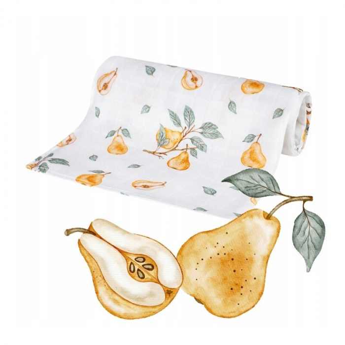 Scutec din bambus, Bocioland, Pears, 75x75 cm, Multicolor [2]