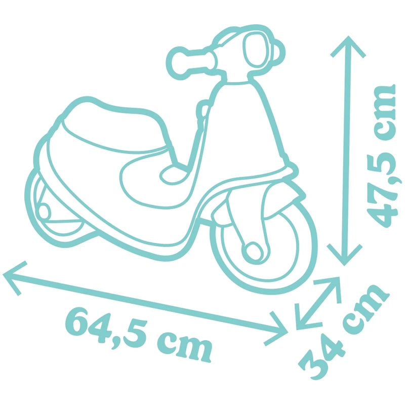 Scuter Smoby Scooter Ride-On albastru [6]