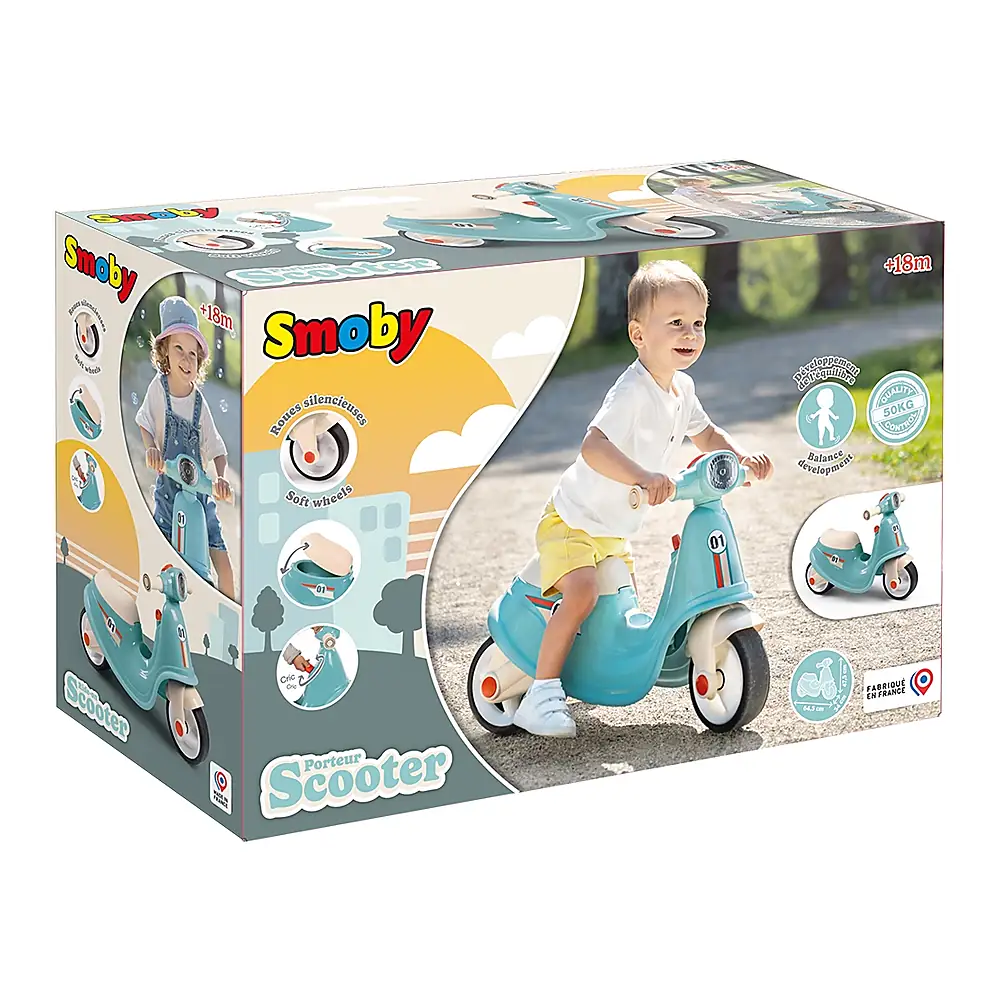 Scuter Smoby Scooter Ride-On albastru [13]