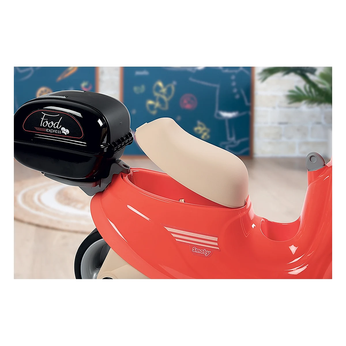 Scuter Smoby Scooter Ride-On Food Express, Rosu 5 ani [3]
