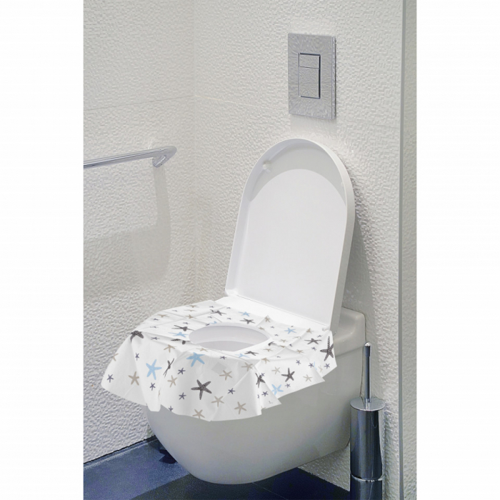 Set 10 protectii igienice de unica folosinta pentru colac toaleta BabyJem [2]