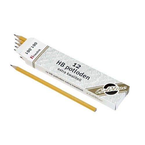 Set 12 creioane Goldline HB din lemn galben - Heutink [2]