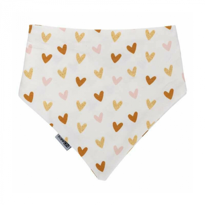 Set 2 bavete, Bubaba, Tip bandana, Cu 2 straturi pentru protectie optima, Bumbac, Hearts [4]