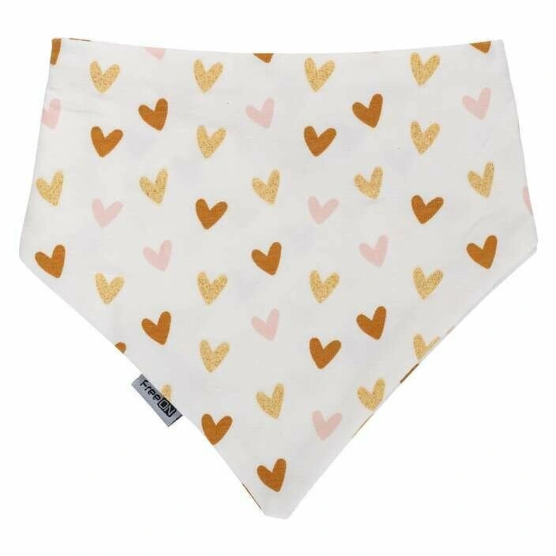Set 2 bavete, Bubaba, Tip bandana, Cu 2 straturi pentru protectie optima, Bumbac, Hearts [4]