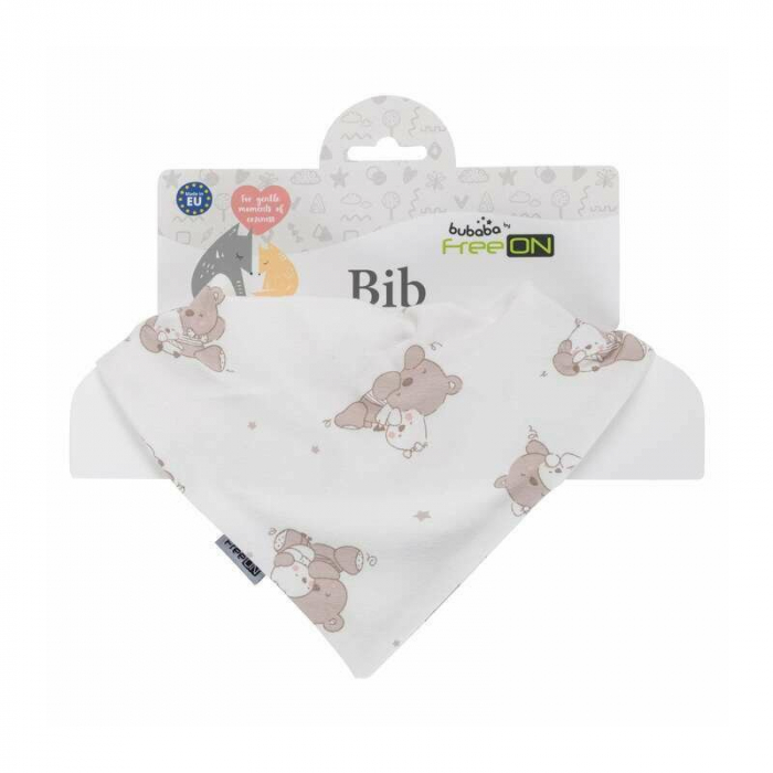 Set 2 bavete, Bubaba, Tip bandana, Cu 2 straturi pentru protectie optima, Bumbac, Hearts [3]
