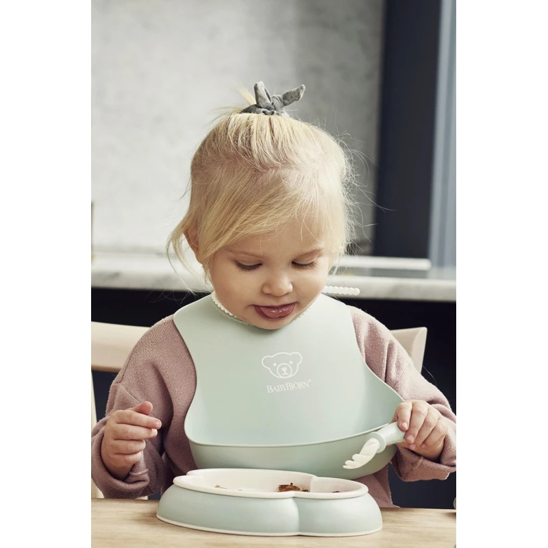 Set 2 bavete - Powder Green/Powder Pink [2]