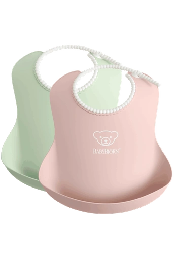 Set 2 bavete - Powder Green/Powder Pink [1]