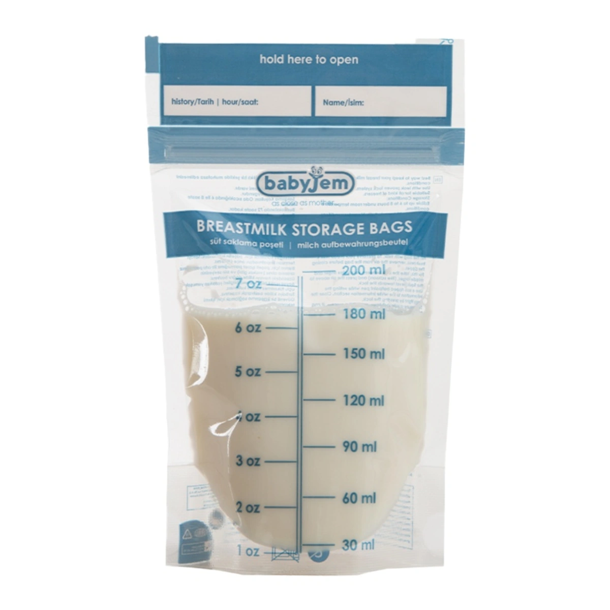 Set 25 pungi pentru stocarea laptelui matern BabyJem [6]