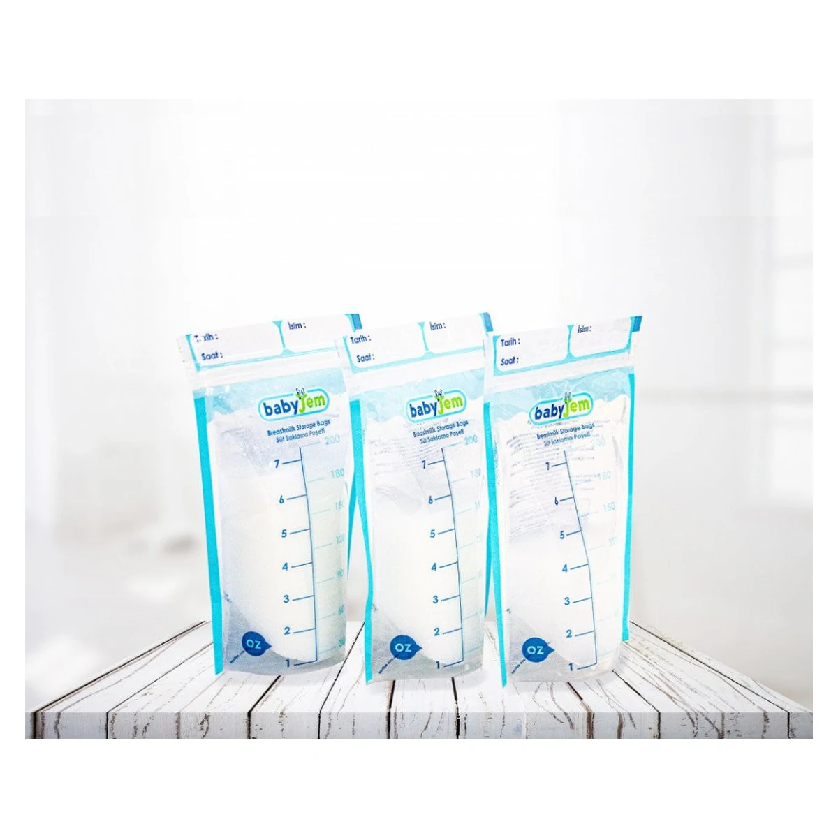 Set 25 pungi pentru stocarea laptelui matern BabyJem [2]