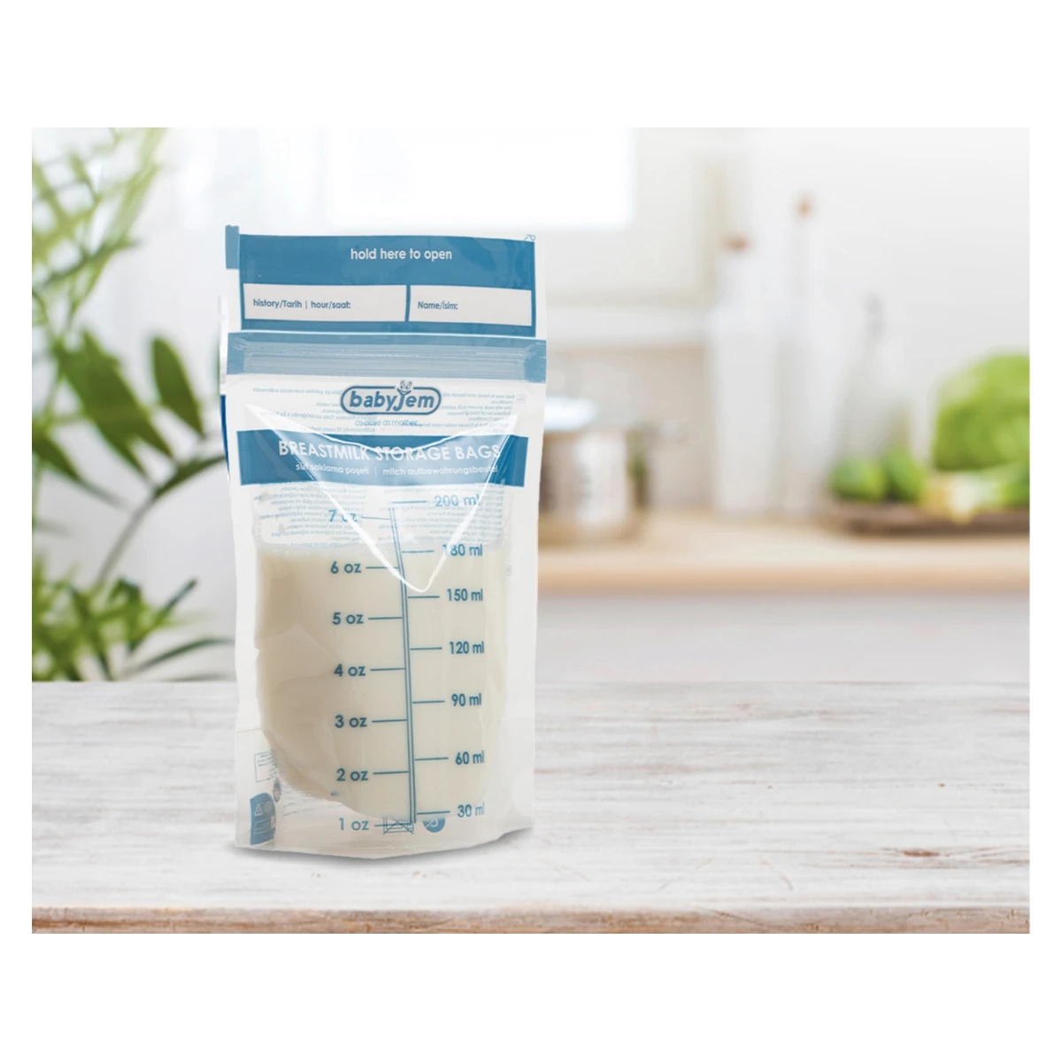 Set 25 pungi pentru stocarea laptelui matern BabyJem [7]