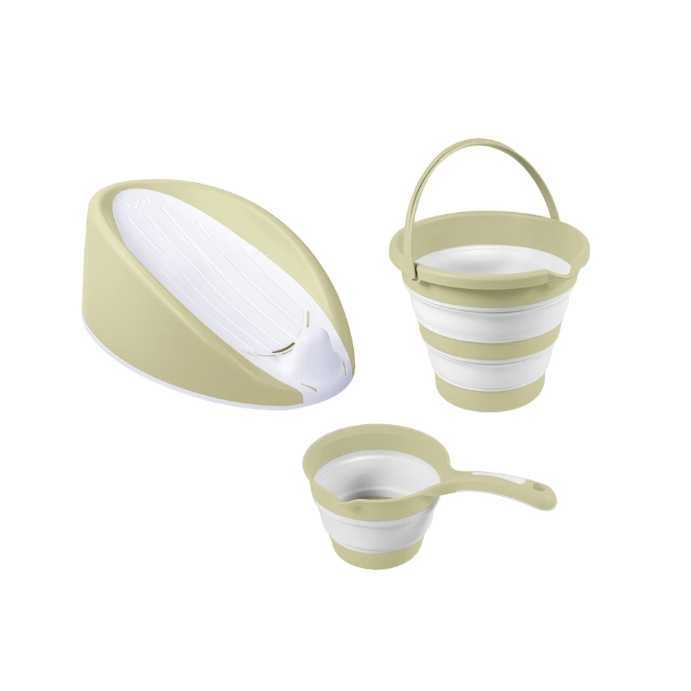 Set 3 in 1 cu suport anatomic pentru cadita - Verde Eco de la Dolu Nuve [1]