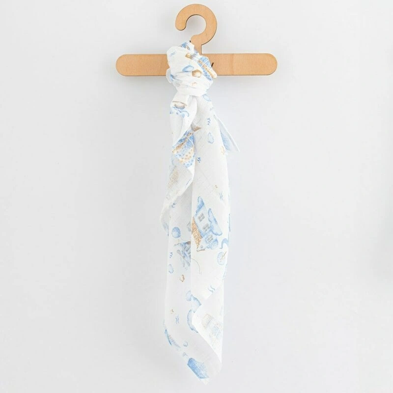 Set 3 scutece, New Baby, Multifunctionale, bumbac 100%, 70x80 cm, Boy [3]