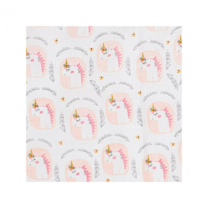 Set 3 scutece, New Baby, Multifunctionale, bumbac 100%, 70x80 cm, Girl [5]