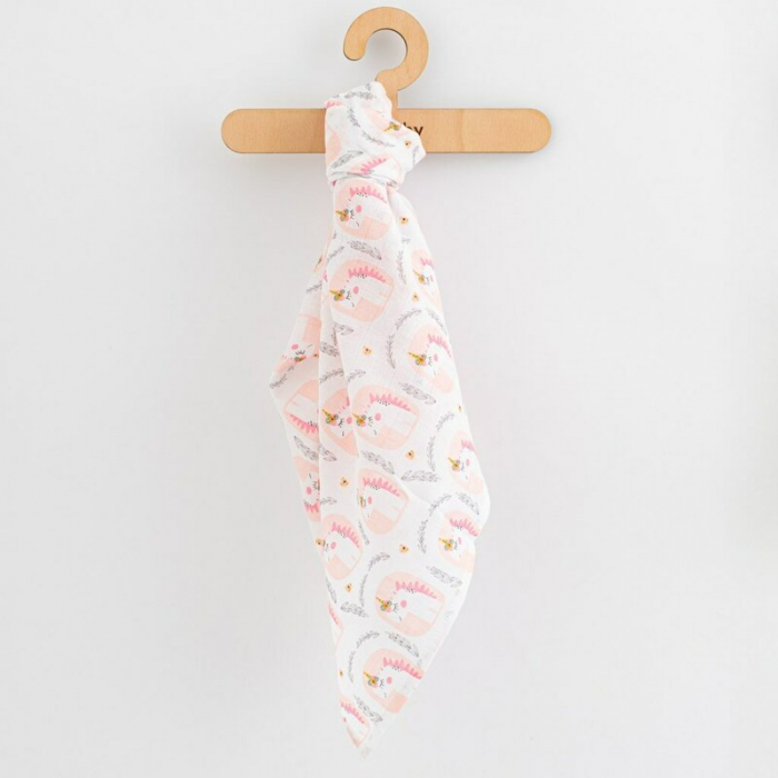 Set 3 scutece, New Baby, Multifunctionale, bumbac 100%, 70x80 cm, Girl [3]