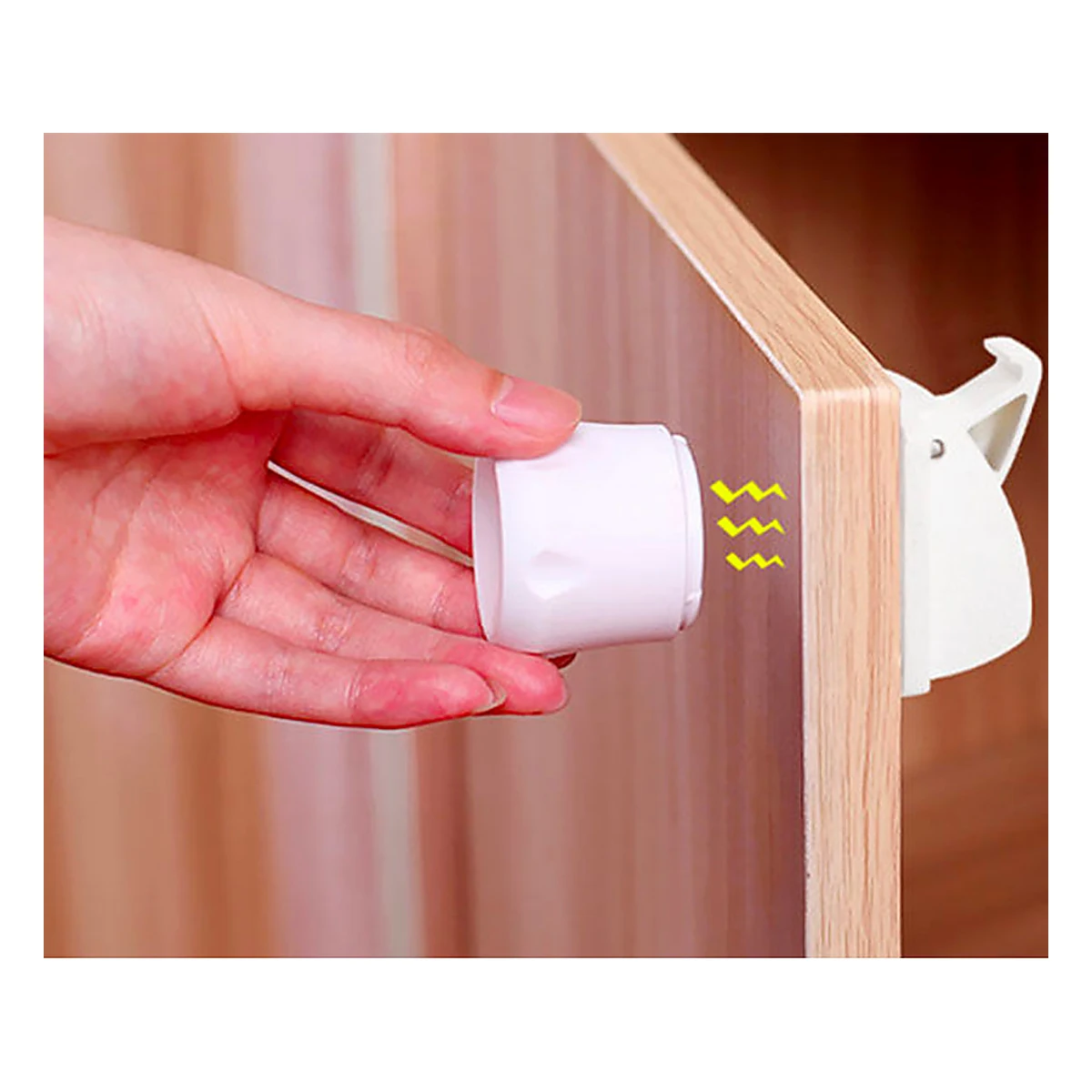 Set 3 sigurante magnetice pentru usi de dulapuri si sertare BabyJem [6]