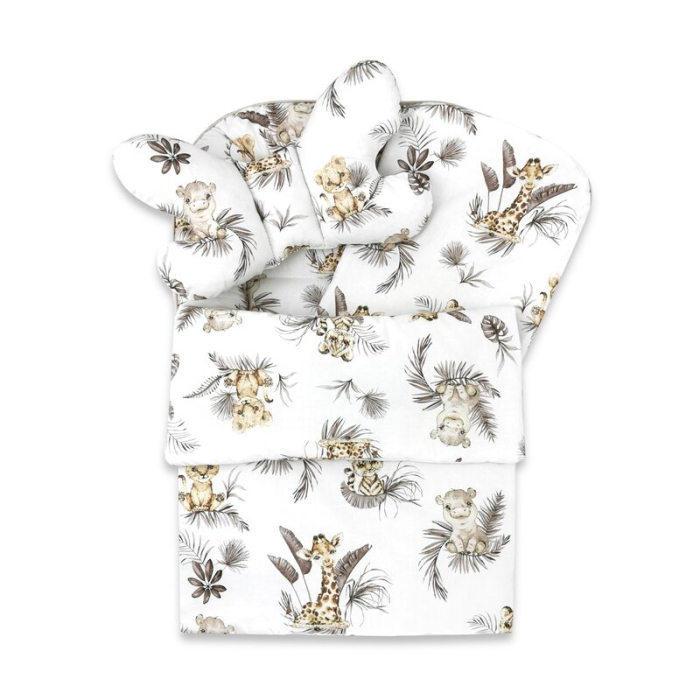 Set 4 in 1 Cosulet bebelus, MimiNu, Baby Cocoon 75x55 cm, Husa bumbac, Din bumbac certificat Oeko Tex Standard 100, Cu [2]