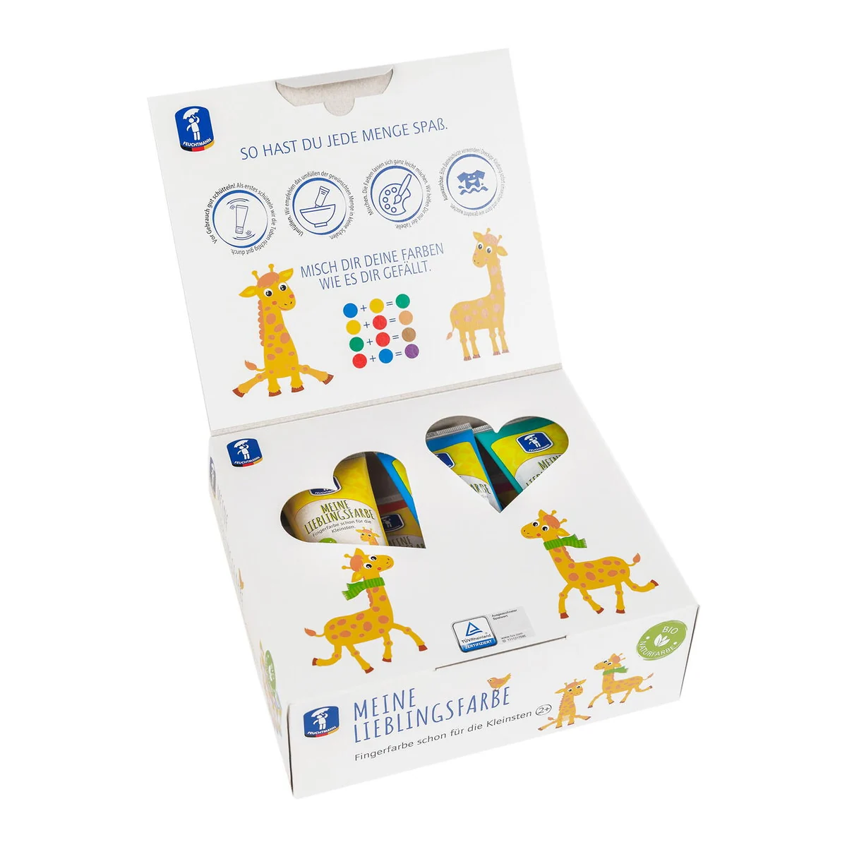 Set vopsea degetele FEUCHTMANN 6 culori 2 ani+ [3]