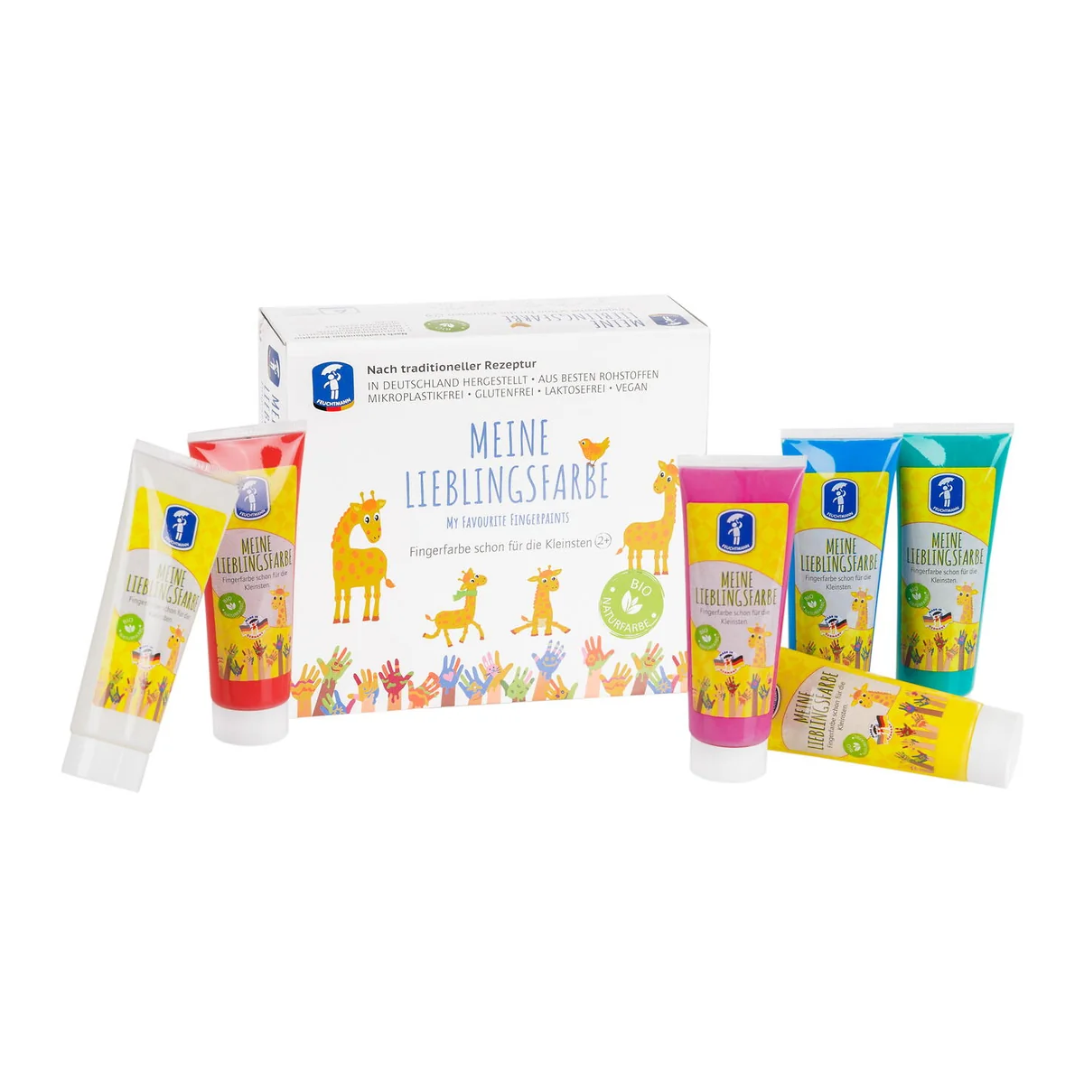 Set vopsea degetele FEUCHTMANN 6 culori 2 ani+ [2]