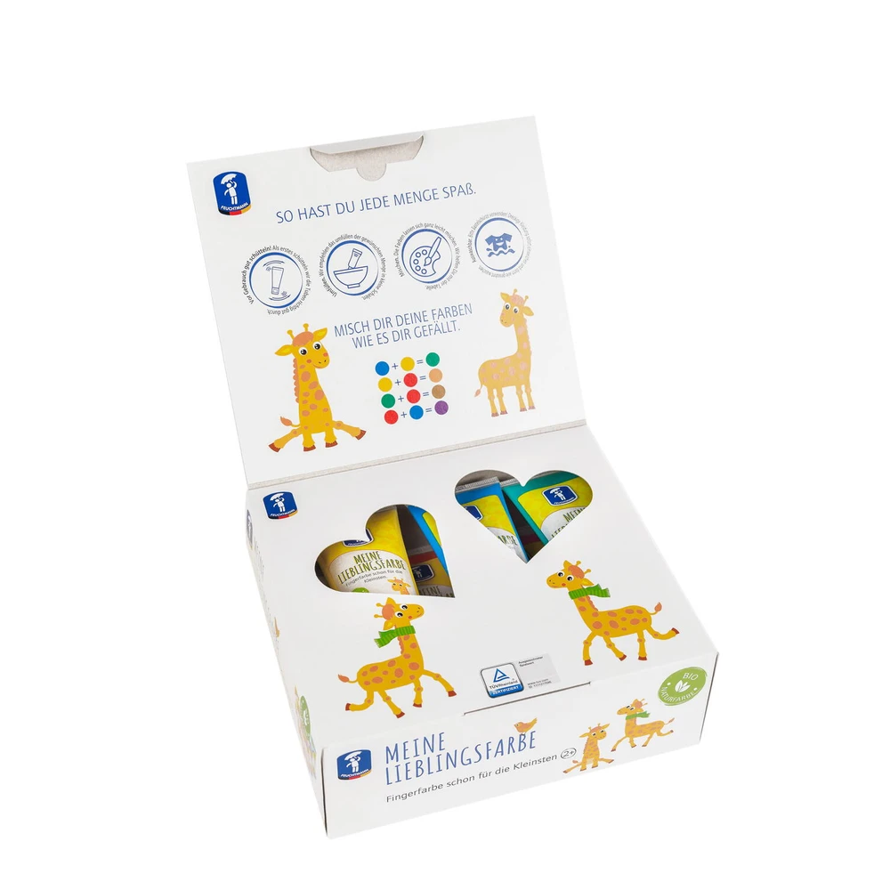 Set vopsea degetele FEUCHTMANN 6 culori 2 ani+ [3]