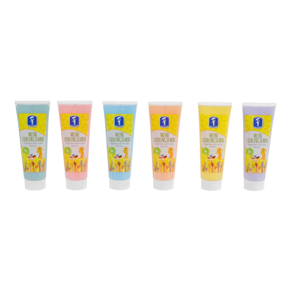 Set vopsea degetele FEUCHTMANN Pastel 6 culori 2 ani+ [4]