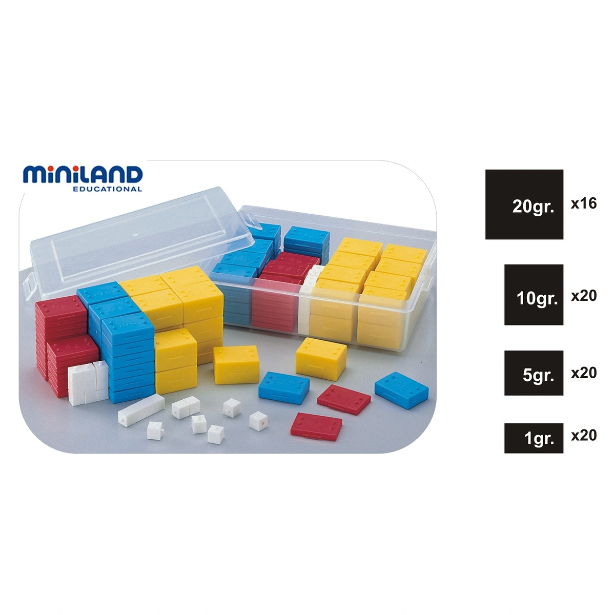 Set 76 greutati din plastic - Miniland [2]