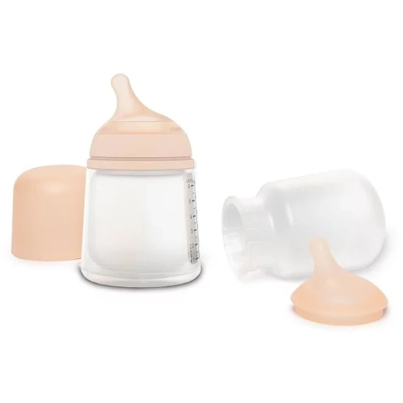 Set biberon anticolici 180 ml + tetină cu debit variabil + săculeț silicon Zero Zero Suavinex [2]