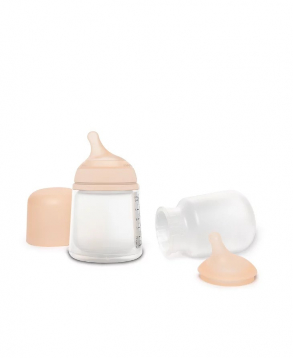 Set biberon anticolici 180 ml + tetină cu debit variabil + săculeț silicon Zero Zero Suavinex [2]