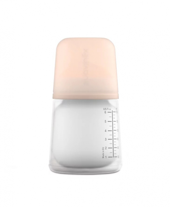 Set biberon anticolici 180 ml + tetină cu debit variabil + săculeț silicon Zero Zero Suavinex [4]