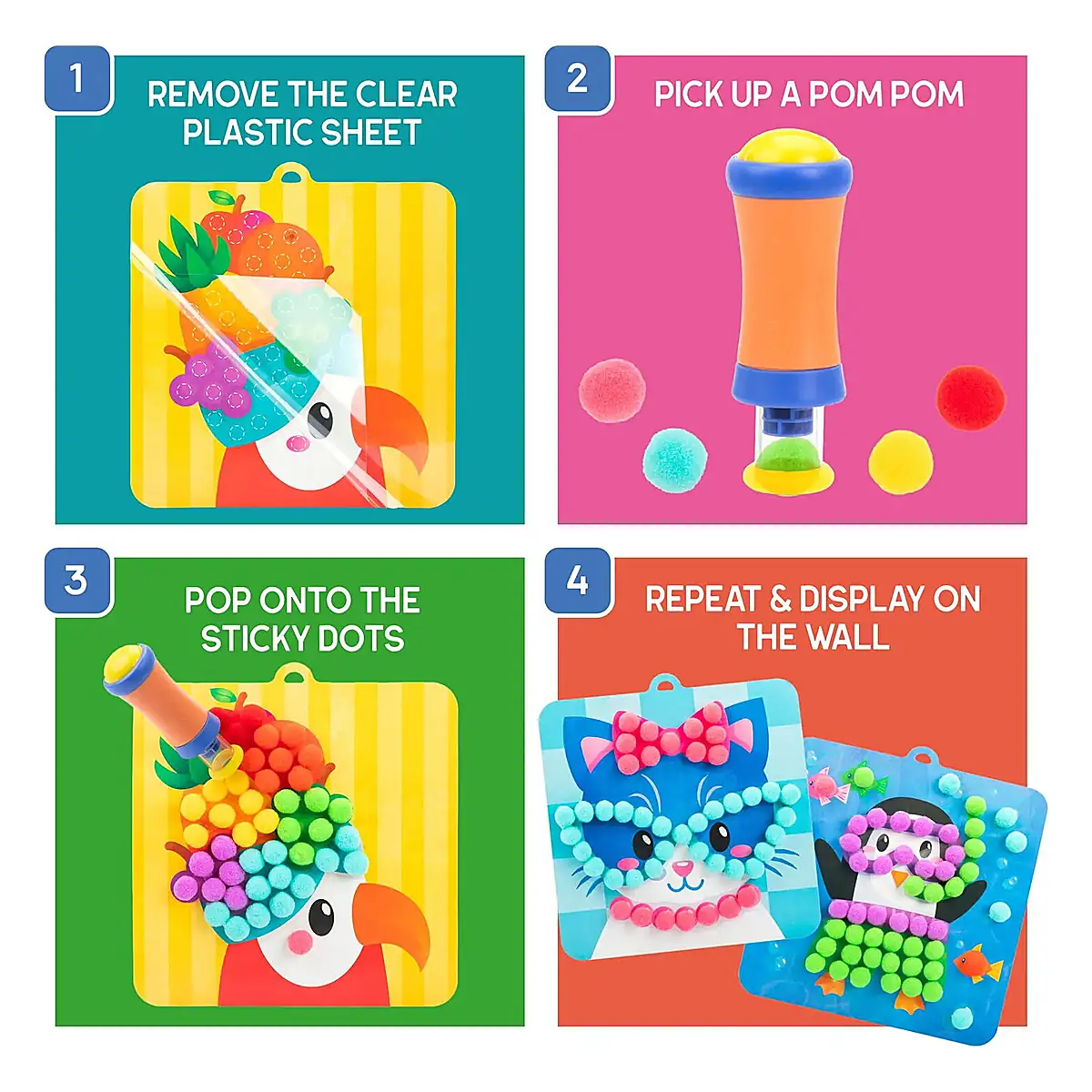 Set creativ cu pompoane - Imbraca animalutele [2]