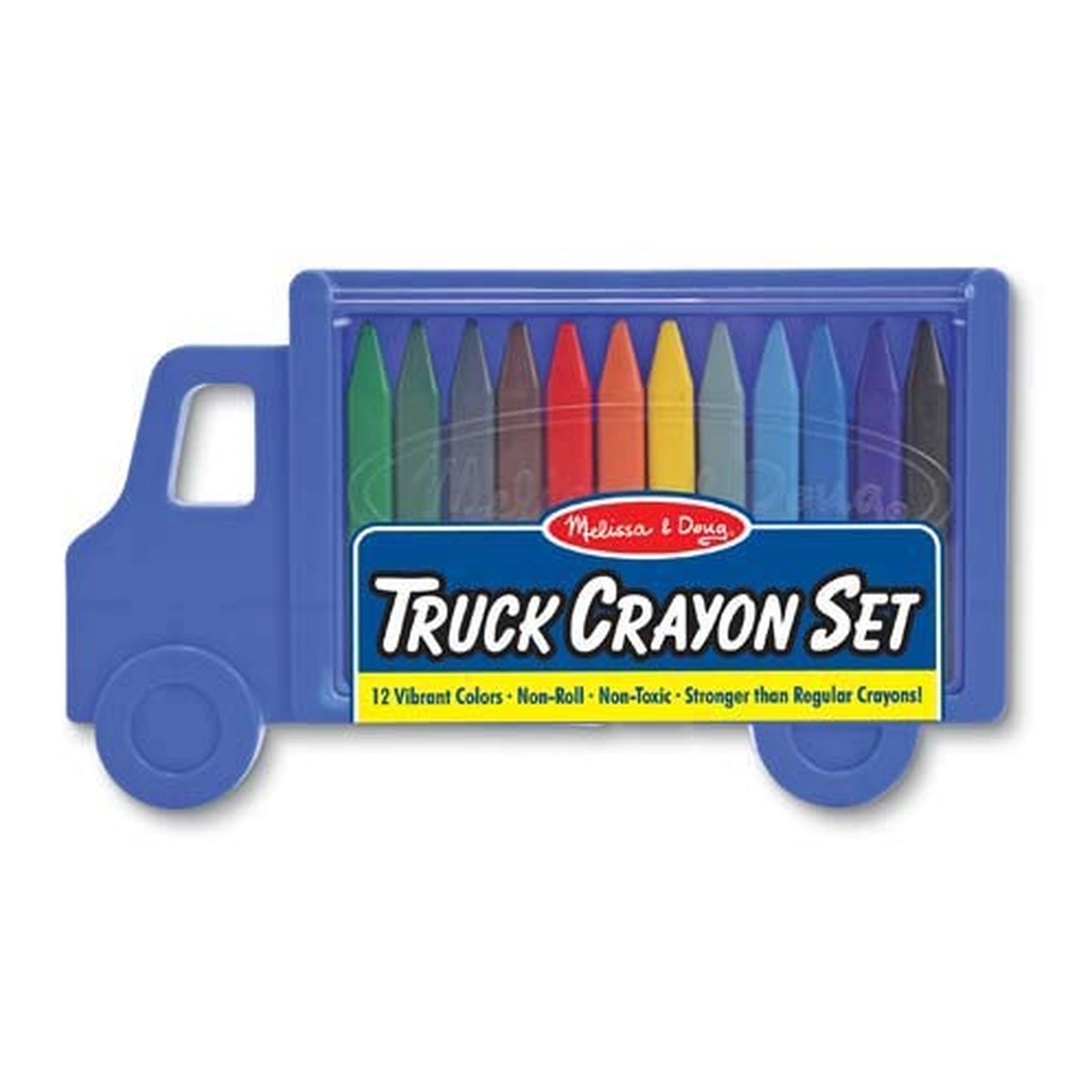Set creioane colorate triunghiulare Truck Melissa and Doug 12 buc [2]