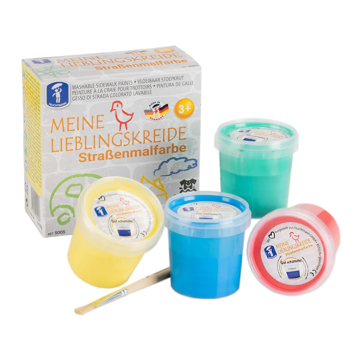 Set creta lichida FEUCHTMANN 4 culori 3 ani+ [2]