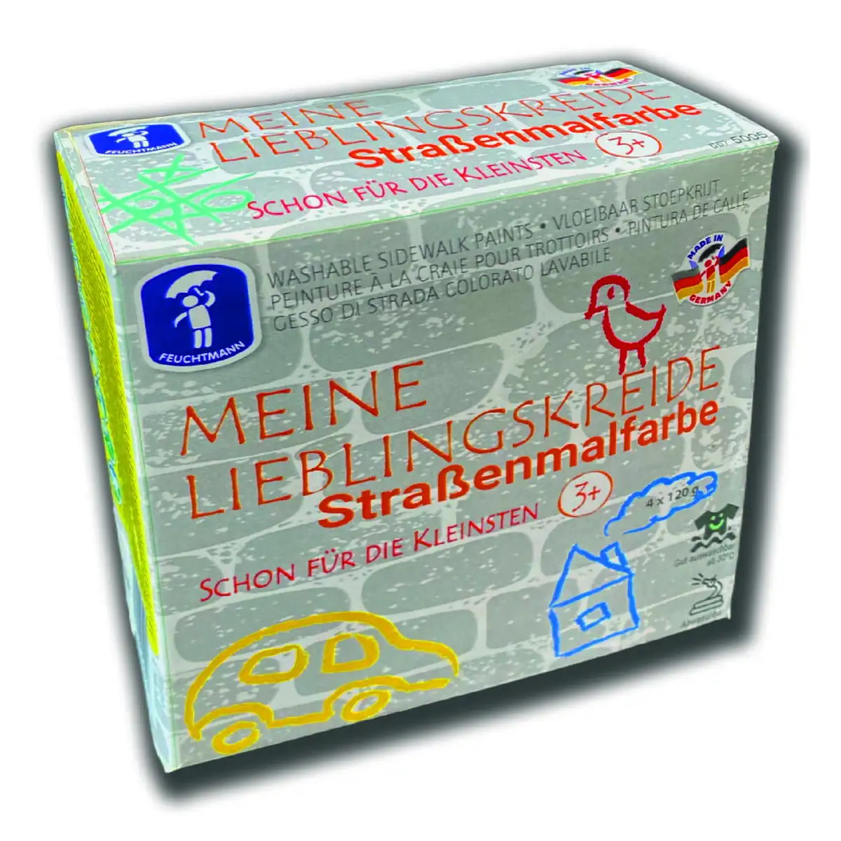 Set creta lichida FEUCHTMANN 4 culori 3 ani+ [3]