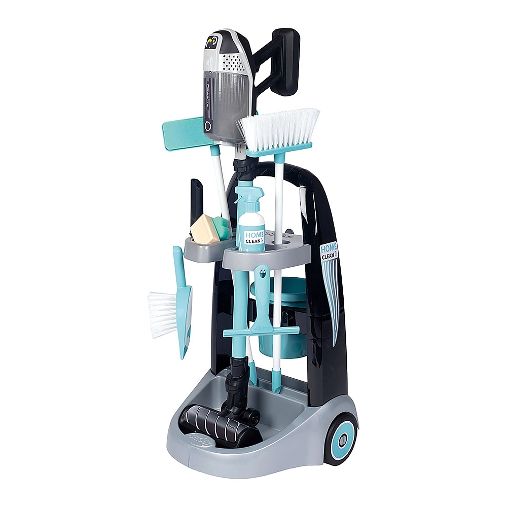 Set curatenie pentru copii cu troller si aspirator electronic Rowenta negru [1]