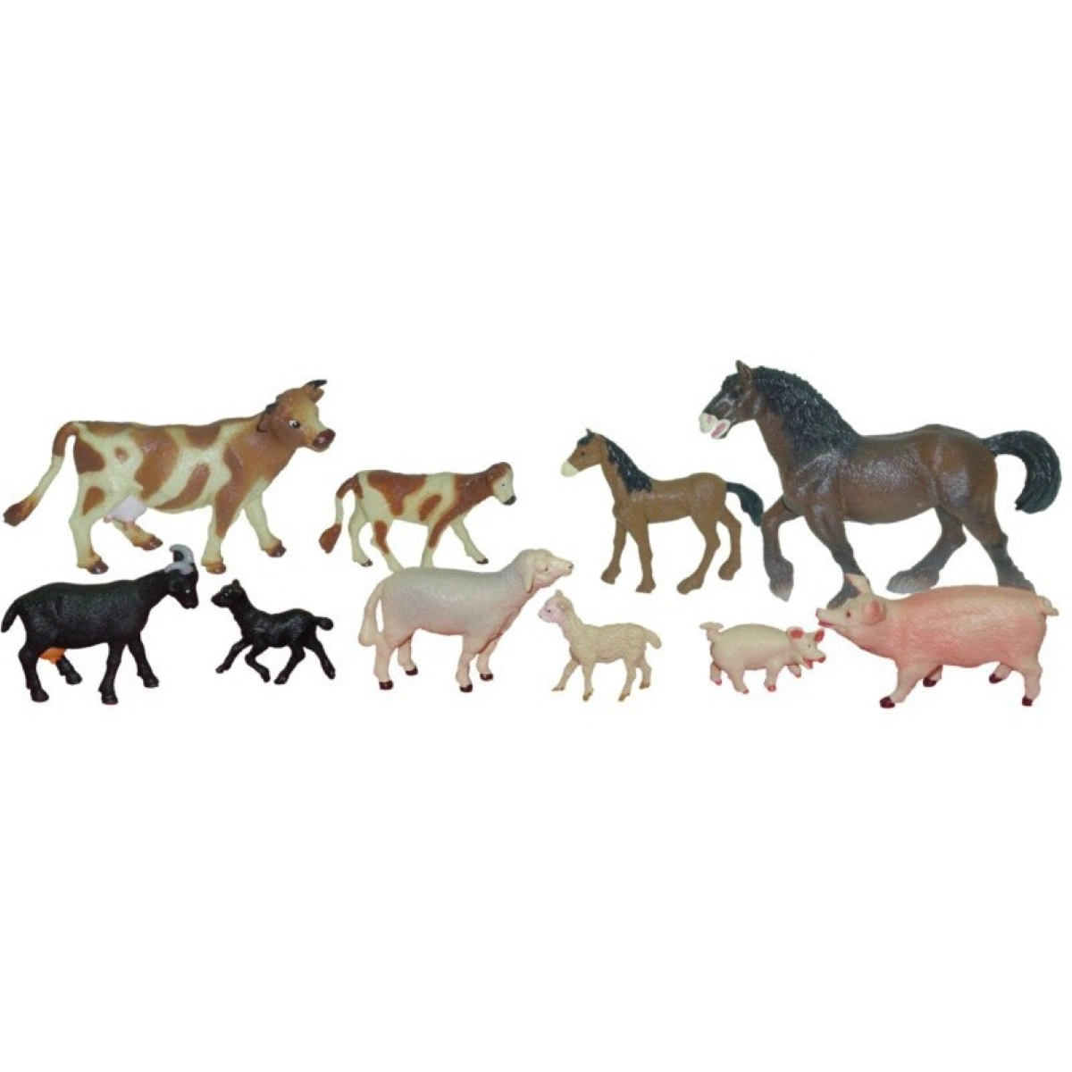 Set de 10 figurine animale domestice cu puii [1]